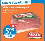 Südtiroler Markenspeck im V-Markt Prospekt Südtiroler Markenspeck von Moser im aktuellen V-Markt Prospekt für 5,99 €