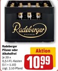 Radeberger Pilsner oder Alkoholfrei Angebote bei REWE Waldbröl für 10,99 €