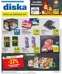 Discounter Prospekt von diska Zwickau diska Prospekt: "Alles günstig. Alles da. Alles an Deinem Ort.", 12 Seiten, 27.03.2023 - 01.04.2023