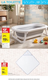 Promos Baignoire dans le catalogue "Les Babydays" de Carrefour Baignoire en promo dans le catalogue Carrefour à la page 34