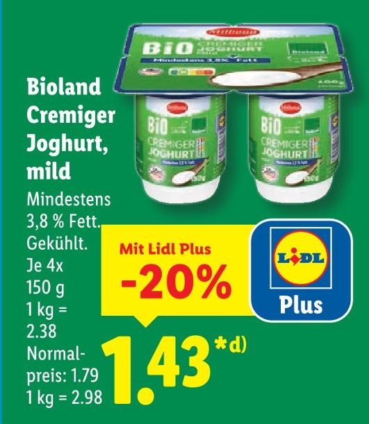 Cremiger Joghurt, mild