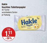 feuchtes Toilettenpapier Angebote von Hakle bei V-Markt Regensburg für 1,11 €
