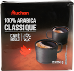 CAFÉ MOULU 100% ARABICA CLASSIQUE AUCHAN - AUCHAN - Auchan Hypermarché à Troyes CAFÉ MOULU 100% ARABICA CLASSIQUE AUCHAN - AUCHAN en promo chez Auchan Hypermarché Troyes à 39,95 €