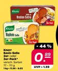 Basis-Soße 2er- oder 3er-Pack von Knorr im aktuellen Netto mit dem Scottie Prospekt für 0,89 €