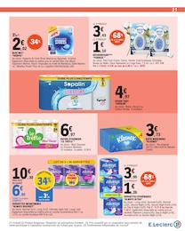 Offre Kleenex dans le catalogue E.Leclerc du moment à la page 31