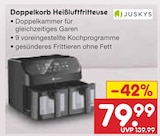 Doppelkorb Heißluftfritteuse von Juskys im aktuellen Netto Marken-Discount Prospekt für 79,99 €