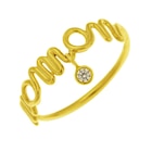 Bague or jaune et oxyde de zirconium maman à Le Manège à Bijoux dans Marignane Bague or jaune et oxyde de zirconium maman à Le Manège à Bijoux dans Marignane