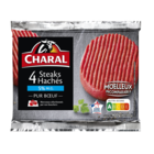 4 steaks hachés pur bœuf 5% M.G. CHARAL dans le catalogue Carrefour