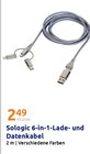 6-in-1-Lade- und Datenkabel Angebote von Sologic bei Action Hemer für 2,49 €