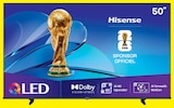 Téléviseur 50" QLED - Hisense - Hyper U à Chartres Téléviseur 50" QLED - Hisense en promo chez Hyper U Chartres à 299,00 €