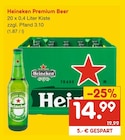Premium Beer von Heineken für 14,99 € bei Netto Marken-Discount im Angebot Premium Beer von Heineken im aktuellen Netto Marken-Discount Prospekt