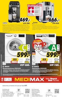 Waschmaschine im MEDIMAX Prospekt "BLACK MAX" mit 7 Seiten (Ratingen)