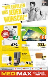 MEDIMAX Prospekt für Prohn mit 11 Seiten MEDIMAX Prospekt für Prohn: "WIR ERFÜLLEN UNS JEDEN WUNSCH!", 11 Seiten, 12.08.2025 - 22.08.2025