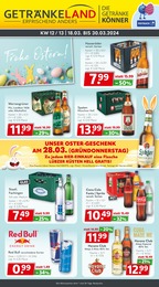 Aktueller Getränkeland Prospekt, "Die Getränkekönner", mit Angeboten der Woche, gültig von 18.03.2024 bis 18.03.2024