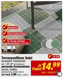 Heimwerken im aktuellen POCO Prospekt Terrassenfliese Solei für 14,99 € bei POCO im Angebot