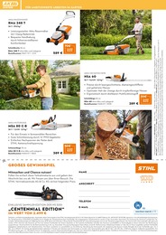 STIHL Akku Rasenmaeher im Prospekt 