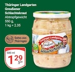 Aktuelles Greußener Schlachtekraut Angebot bei GLOBUS in Erfurt ab 1,29 €
