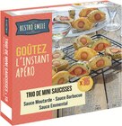Trio de mini saucisses x15 surgelées - BISTRO EMILE - Intermarché Super à Grenoble Trio de mini saucisses x15 surgelées - BISTRO EMILE en promo chez Intermarché Super Grenoble à 2,96 €