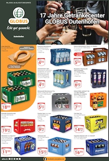 Bier im GLOBUS Prospekt "Aktuelle Angebote" mit 32 Seiten (Gießen)