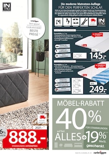 Matratze im Zurbrüggen Prospekt "Schlafen Spezial!" mit 8 Seiten (Essen)