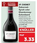 Cabernet-Syrah oder Chardonnay-Colombard von JP. CHENET im aktuellen Kaufland Prospekt für 3,33 €