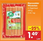 Würstchen im Angebot bei Netto Marken-Discount in Altenburg Würstchen Angebote von Eberswalder bei Netto Marken-Discount Altenburg für 1,49 €