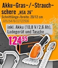 Akku-Gras-/Strauchschere HSA 26 Angebote von Stihl bei Hornbach Wolfenbüttel für 124,95 €