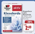 aktiv Kieselerde + Biotin + Zink im Angebot bei combi in Osnabrück aktiv Kieselerde + Biotin + Zink Angebote von Doppelherz bei combi Osnabrück für 2,49 €