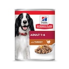 Botanic Épinal - Promo Boîte pour chiens adultes à la dinde Hill’s - 370 gr Promo Boîte pour chiens adultes à la dinde Hill’s - 370 gr à 3,06 € dans le catalogue Botanic à Épinal