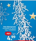Deko-Glitzergirlande im aktuellen ROLLER Prospekt