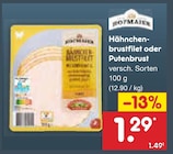 Hähnchenbrustfilet oder Putenbrust im Angebot bei Netto Marken-Discount in Erfurt Hähnchenbrustfilet oder Putenbrust Angebote bei Netto Marken-Discount Erfurt für 1,29 €