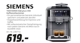 TE651509DE EQ6 plus s100 Kaffeevollautomat von Siemens im aktuellen MediaMarkt Saturn Prospekt