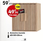 Armoire murale - Maxi Bazar à Ivry-sur-Seine Armoire murale en promo chez Maxi Bazar Ivry-sur-Seine à 49,99 €