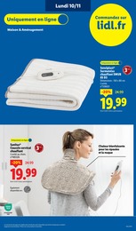 Prix et réduction Coussin Cervical Chauffant dans le prospectus Lidl en cours Offre Coussin Cervical Chauffant dans le catalogue Lidl du moment à la page 91