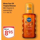 Sun Oil Tropical Bronze im Angebot bei GLOBUS in Saarlouis Sun Oil Tropical Bronze Angebote von Nivea bei GLOBUS Saarlouis für 8,95 €