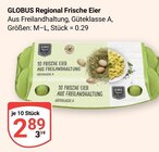 Regional Frische Eier Angebote von Globus bei GLOBUS Weimar für 2,89 €