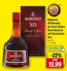XO Brandy de Jerez Solera Gran Reserva mit Geschenkbox Angebote von Majestat bei Lidl Magdeburg für 13,99 €