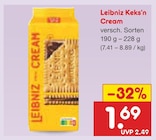 Keks'n Cream im Angebot bei Netto Marken-Discount in Iserlohn Keks'n Cream Angebote von Leibniz bei Netto Marken-Discount Iserlohn für 1,69 €