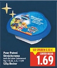 Streichcreme von Paw Patrol für 1,69 € bei E center im Angebot Streichcreme von Paw Patrol im aktuellen E center Prospekt