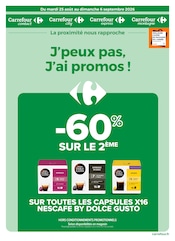 Promos Dolce Gusto dans le catalogue "J'peux pas, J'ai promos !" de Carrefour Proximité Dolce Gusto en promo dans le catalogue Carrefour Proximité à la page 1