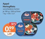 Heringfilets von Appel im aktuellen V-Markt Prospekt für 0,99 €