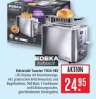 Edelstahl Toaster TO24-182 Angebote von EDEKA zuhause bei Marktkauf Hanau für 24,95 €