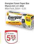 Power Paper-Box Mignon AA Angebote von Energizer bei GLOBUS Krefeld für 5,55 €
