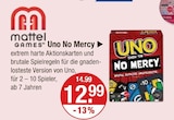 Uno No Mercy im V-Markt Prospekt Uno No Mercy von Mattel Games im aktuellen V-Markt Prospekt für 12,99 €