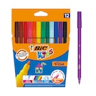 BIC Kids Visa - 12 Feutres - BIC en promo chez Bureau Vallée BIC Kids Visa - 12 Feutres - BIC dans le catalogue Bureau Vallée