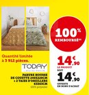 Parure housse de couette 240x220cm + 2 taies d'oreillers 63x63cm à Hyper U dans La Montagne Parure housse de couette 240x220cm + 2 taies d'oreillers 63x63cm à Hyper U dans La Montagne