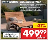 Wellnessliege TAIGA von HOME DELUXE im aktuellen Netto Marken-Discount Prospekt