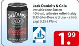 Jack Daniel‘s & Cola Angebote bei famila Nordost Uetze für 1,99 €