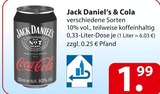Jack Daniel‘s & Cola im Angebot bei famila Nordost in Uetze Jack Daniel‘s & Cola Angebote bei famila Nordost Uetze für 1,99 €