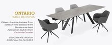 Table de repas Ontario - Crozatier à Le Havre Table de repas Ontario en promo chez Crozatier Le Havre à 2 590,00 €